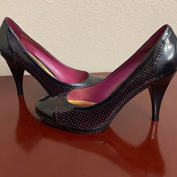 š ANTONIOāMELANIāBLACKāANDĀ PINKāHEELSāš āSizeā6ā1/2 - Picture 7 of 9